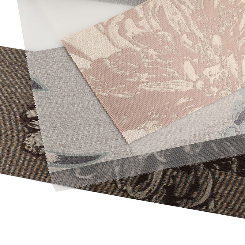 YX022 Jednostavna dnevna soba Meka gaza zavjesa Jacquard Zebra tkanina za sjenila